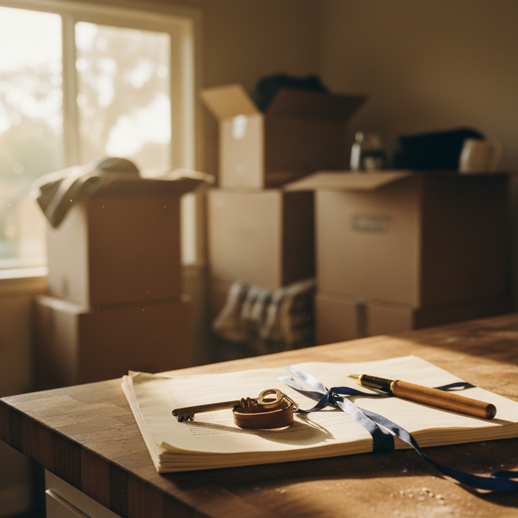 Real estate closing notary assisting clients with a grant deed in Sacramento